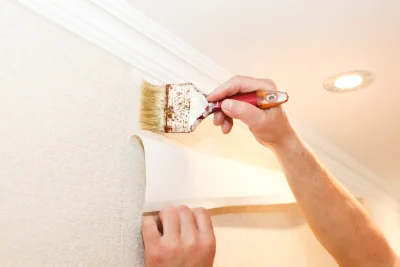 Pose de papier peint à Étercy — revêtements muraux et toiles de verre